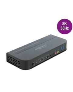 Delock DisplayPort 1.4 KVM Switch 8K 30 Hz s USB 3.0 a Audio