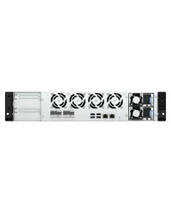 QNAP TS-h1065eU-RP-8G (Intel 4core, ZFS, 8GB DDR5 RAM, 8x SATA + 2x E1.S, 1x PCIe, 2x 2,5GbE)