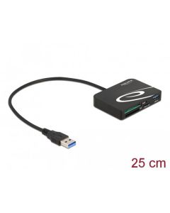 Delock Čtečka karet na paměťové karty XQD / SD / Micro SD + port USB Typu-A