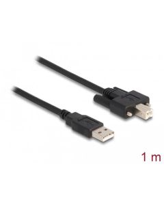 Delock Kabel USB 2.0 Typ-A samec na Typ-B samec se šroubky 1 m
