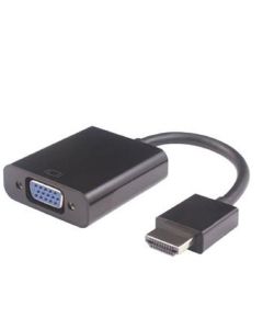 PremiumCord Převodník HDMI na VGA se zvukem 3,5mm stereo jack - černý