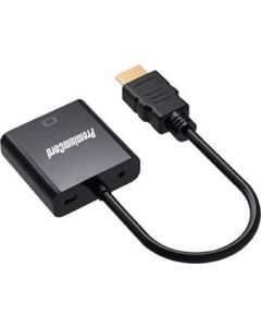 PremiumCord Převodník HDMI na VGA se zvukem 3,5mm stereo jack - černý