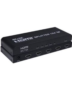 PremiumCord HDMI splitter 1-4 porty, kovové pouzdro, 4K, FULL HD, 3D
