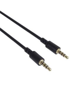PremiumCord Kabel Jack 3.5mm 4 pinový M/M 2 m pro Apple iPhone, iPad, iPod