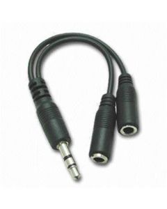 PremiumCord Kabelová rozdvojka 3,5 Jack M - 2xF 10cm