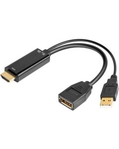 PremiumCord adaptér HDMI to DisplayPort Male/Female s napájením z USB