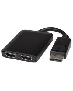 PremiumCord MST adaptér DisplayPort 1.2 - 2x HDMI, rozšíření+zrcadlení+2 obrazy, 4K*2K@60Hz