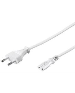 PremiumCord Kabel síťový 230V k magnetofonu 2m bílý
