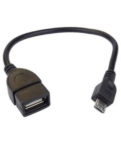 PremiumCord USB redukce kabel USB A/female - Micro USB/male 20cm OTG