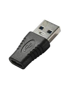 PremiumCord Adaptér USB 3.0 A male - USB-C female, černý zastříknutý adaptér