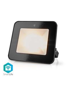 Nedis WIFILOFC20FBK -  Chytrý LED Světlomet| 1600 lm | Wi-Fi | 20 W  RGB/Warm to Cool White | 2700 - 6500 K | Hliník, F 