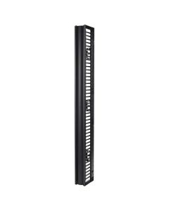 APC Valueline, vertikální organizátor kabelů pro racky s 2 a 4 sloupky, 84" (v) × 6" (š), jednostranný s dvířky
