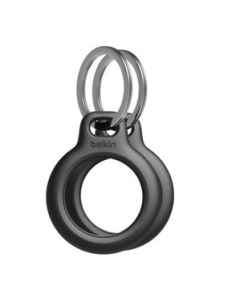 Belkin Bezpečné pouzdro na AirTag s kroužkem na klíče – černé – 2pack