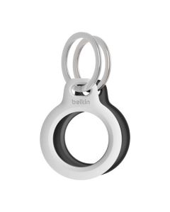 Belkin Bezpečné pouzdro na AirTag s kroužkem na klíče – černé & bílé – 2pack