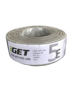 Síťový kabel iGET CAT5E UTP PVC Eca 100m/role