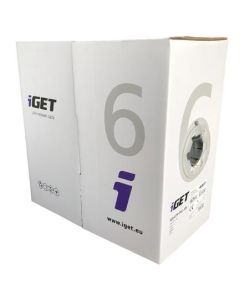 iGET Síťový kabel CAT6 UTP PVC Eca 305m/box