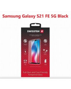 SWISSTEN OCHRANNÉ SKLO SAMSUNG GALAXY S21 FE 5G ČERNÉ