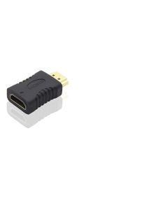 PremiumCord Adaptér HDMI Female - HDMI Male, krátká, zlacený konektor