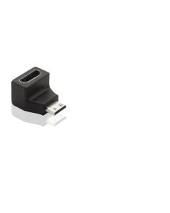 PremiumCord Adapter Mini HDMI C Male na HDMI Female zahnutý do pravého úhlu 90°