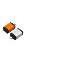 PremiumCord Adapter HDMI Typ A samice - micro HDMI Typ D samec, oranžová