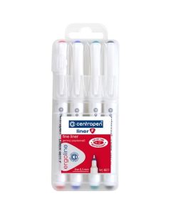 Liner Centropen 4611 F, sada 4 barev