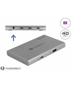 Delock HUB Thunderbolt™ 4, 3 portový, s přídavným portem SuperSpeed USB 10 Gbps Typu-A 8K