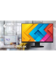 EIZO 24" EV2490-BK, 1920 x 1080, IPS,16:9, 5ms, 250 cd/m2, 1000:1, DP/HDMI/USB-C/RJ45, černý