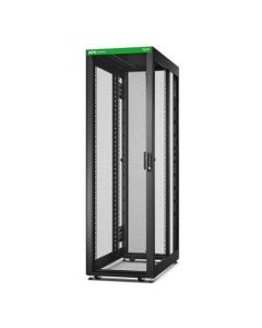 APC Easy Rack 600mm/48U/1000mm , with Roof, castors,feet and 4 Brackets, No Side panels,Bottom, black
