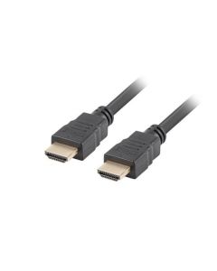 LANBERG High Speed HDMI 1.4 + Ethernet kabel, 4K@30Hz, CCS, M/M, délka 1,8m, černý, zlacené konektory