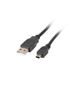 LANBERG USB MINI (M) na USB-A (M) 2.0 kabel 1,8m, černý (CANON) 
