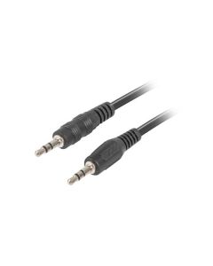 LANBERG Minijack 3.5mm M / M 3 PIN kabel 1,2m, černý
