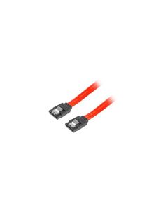 LANBERG SATA II datový kabel (3GB/S) F / F 50cm, kovová západka, červený