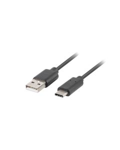 LANBERG USB-C (M) na USB-A (M) 2.0 kabel 1,8m, černý, rychlé nabíjení 3.0 