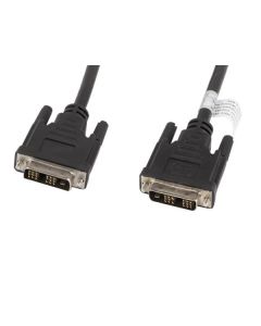 LANBERG připojovací kabel DVI-D(18+1) na DVI-D (18+1), M/M, délka 1,8m, single link, černý