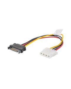 LANBERG Molex (F) na SATA (M) kabel 15cm 