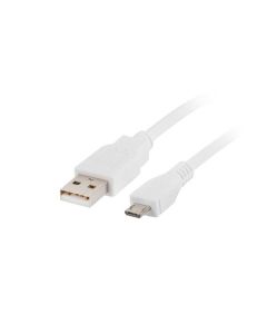 LANBERG Micro USB (M) na USB-A (M) 2.0 kabel 1,8m, bílý 
