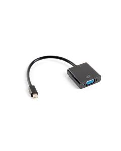 LANBERG adaptér mini DisplayPort 1.2 na VGA, M/F, kabel 20cm, černý
