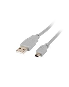 LANBERG USB MINI (M) na USB-A (M) 2.0 kabel 1,8m, šedý (CANON) 