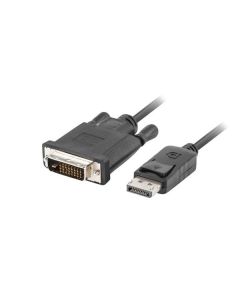 LANBERG připojovací kabel DisplayPort 1.2 na DVI-D (24+1), M/M, délka 3m, dual link, černý