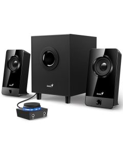 Genius SW-2.1 300X Reproduktory, 2.1, 10W, 3,5mm jack, dřevěné, černé