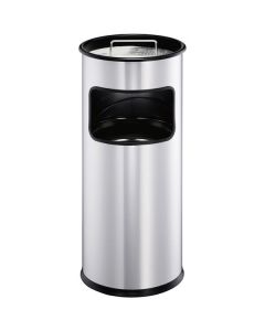 Odpadkový koš s popelníkem Durable 17 l, nerez