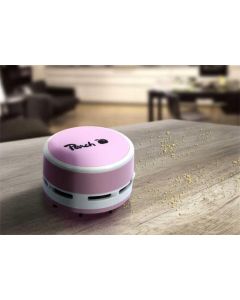 PEACH PA105 - mini stolní vysavač, AA, růžový
