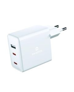 SWISSTEN SÍŤOVÝ ADAPTÉR GaN 2x USB-C + 1xUSB 70W