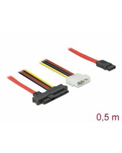 Delock Kabel SAS SFF-8482 + napájení > 1 x SATA 7 pin 0,5 m