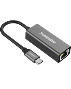 PremiumCord Převodník USB-C na Gigabit konektor RJ45