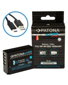 PATONA baterie pro foto Fuji NP-W126S 1050mAh Li-Ion Platinum USB-C nabíjení