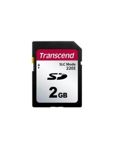 Transcend 2GB SD220I MLC průmyslová paměťová karta (SLC mode), 22MB/s R,20MB/s W, černá