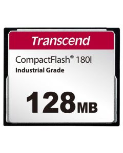 Transcend 128MB INDUSTRIAL TEMP CF180I CF CARD, (MLC) paměťová karta (SLC mode), 85MB/s R, 70MB/s W