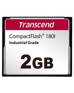 Transcend 2GB INDUSTRIAL TEMP CF180I CF CARD, (MLC) paměťová karta (SLC mode), 85MB/s R, 70MB/s W