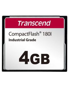 Transcend 4GB INDUSTRIAL TEMP CF180I CF CARD, (MLC) paměťová karta (SLC mode), 85MB/s R, 70MB/s W